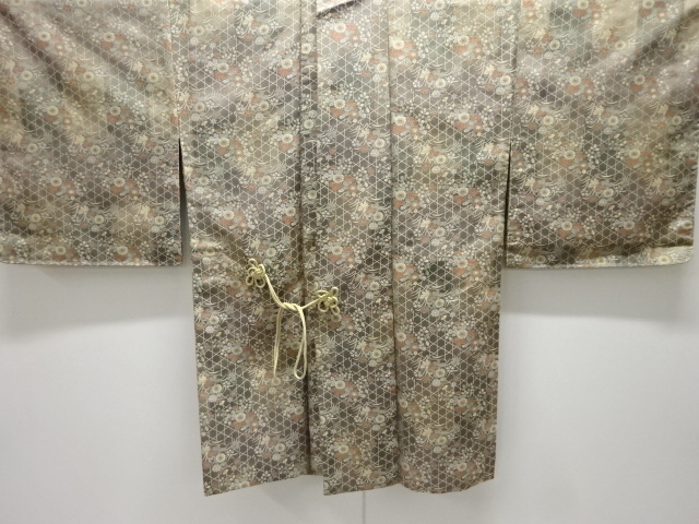 JAPANESE OMESHI DOCHUGI / UNUSED / WOVEN FLORAL PLANTS